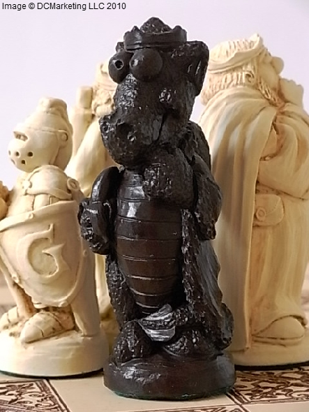 George and the Dragon Plain Theme Chess Set